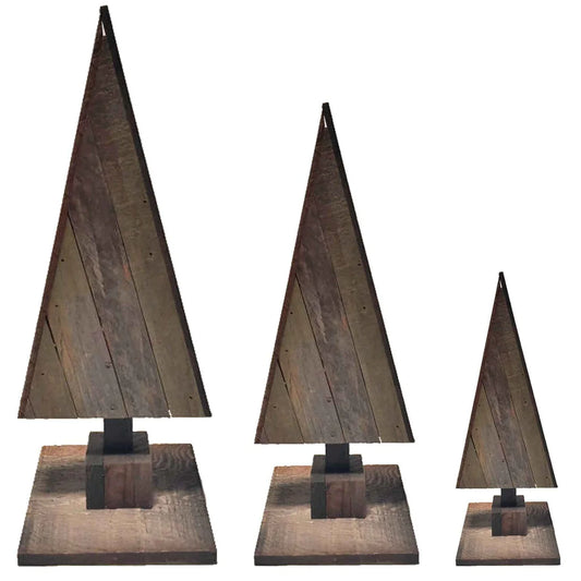 WOODEN TRIANGULAR CHRISTMAS TREES