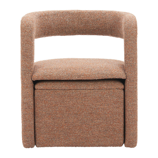 ATRIA ACCENT CHAIR & OTTOMAN TAWNY BROWN