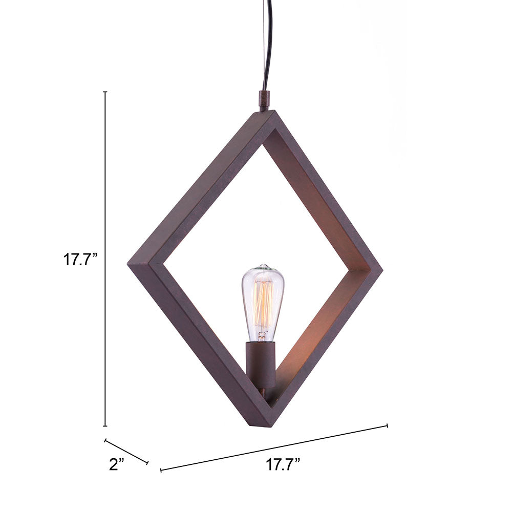 ROTORURA CEILING LAMP RUST