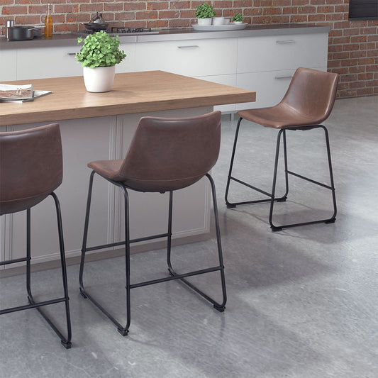 SMART COUNTER STOOL VINTAGE ESPRESSO