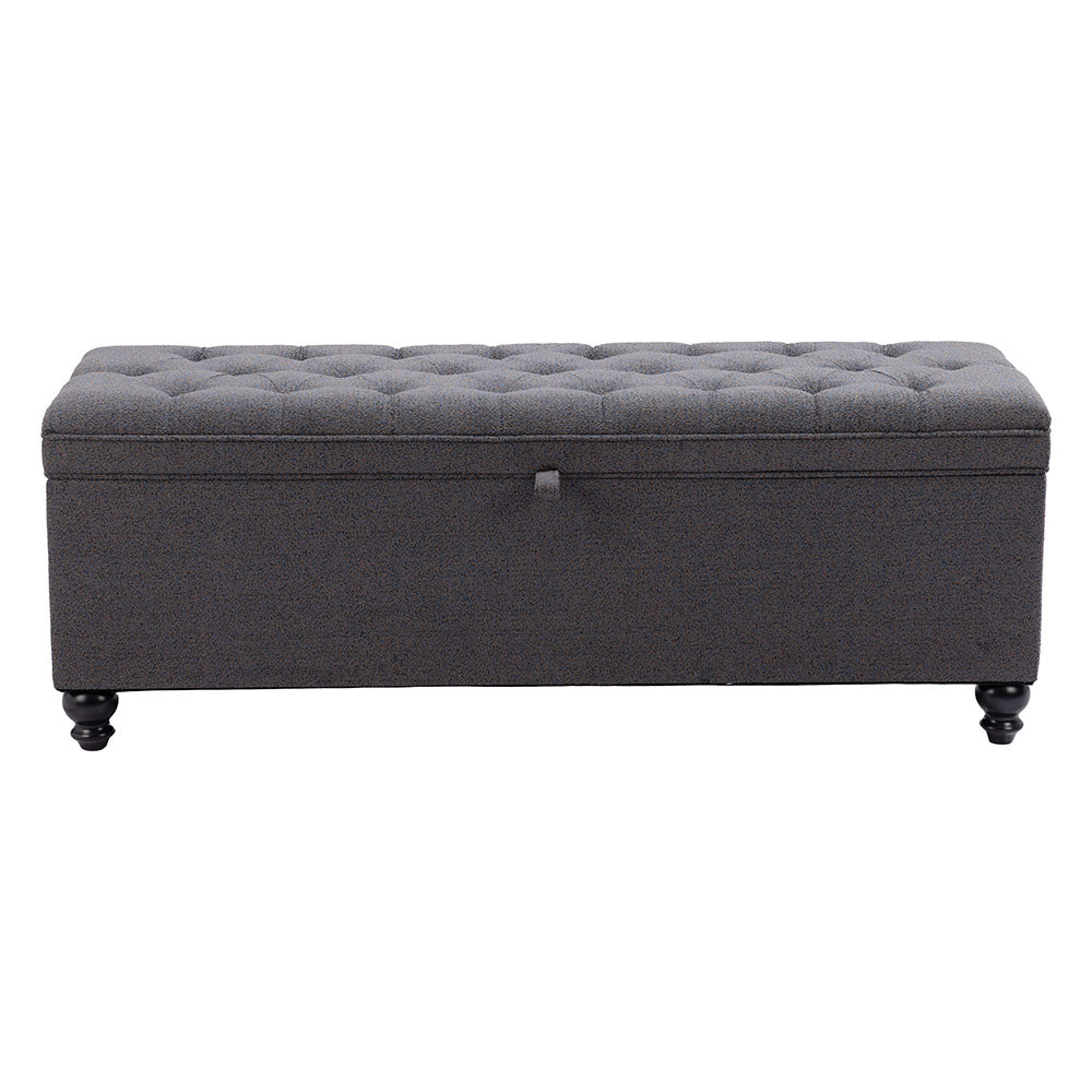HALIFAX STORAGE BENCH GRAVEL GRAY