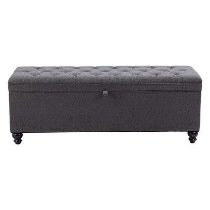 HALIFAX STORAGE BENCH GRAVEL GRAY