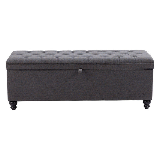 HALIFAX STORAGE BENCH GRAVEL GRAY