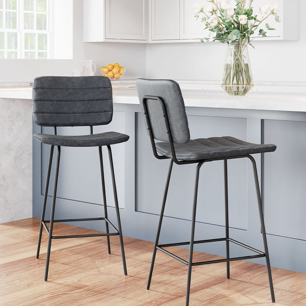 BOSTON COUNTER STOOL VINTAGE BLACK